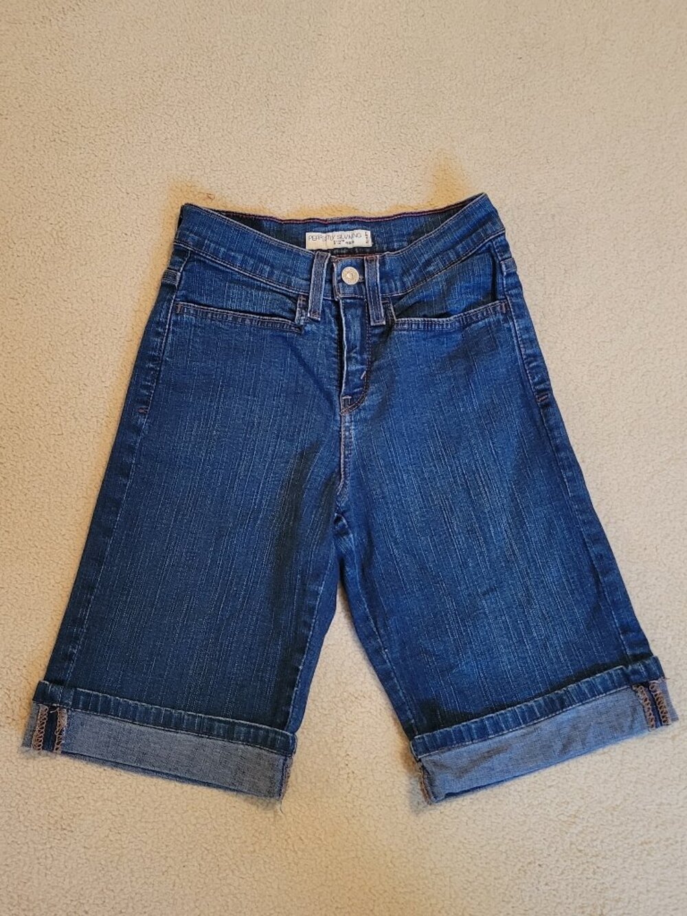 Vintage Levi's 512 Perfectly Slimming Denim Shorts, Size 2 Petite